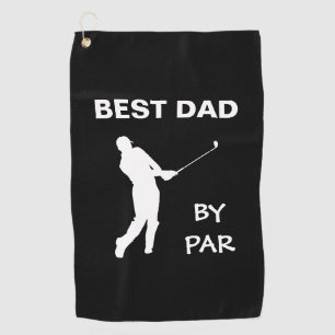 Best Dad By Par Golf Daddy Golfer Pun Father's Day Towel