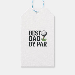Best Dad By Par Golf Fathers Day Vintage Design_1 Gift Tags