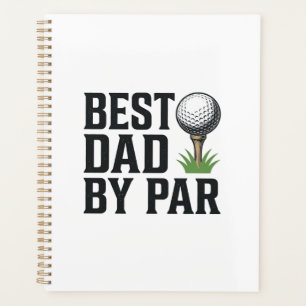 Best Dad By Par Golf Fathers Day Vintage Design_1 Planner