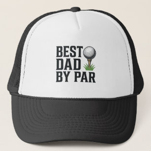 Best Dad By Par Golf Fathers Day Vintage Design_1 Trucker Hat
