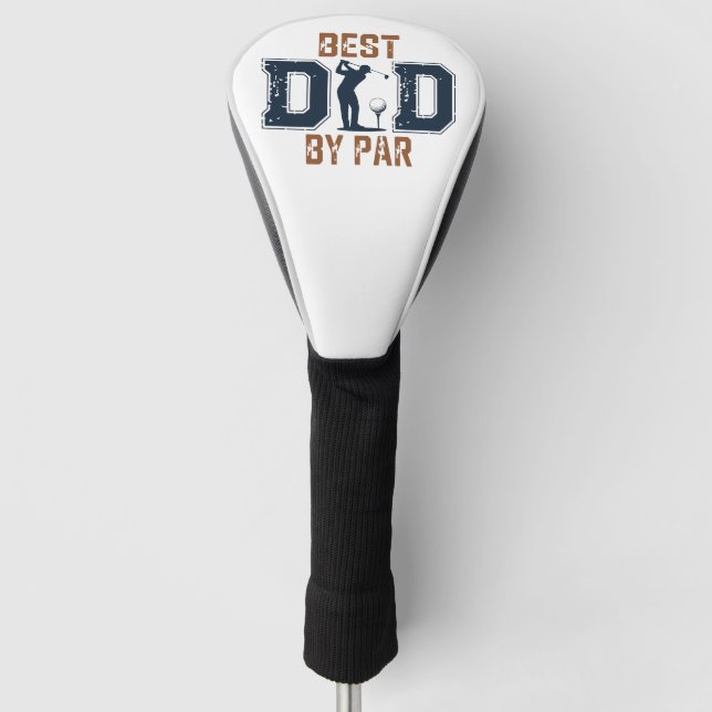 Best Dad by Par Golf Head Cover (Front)
