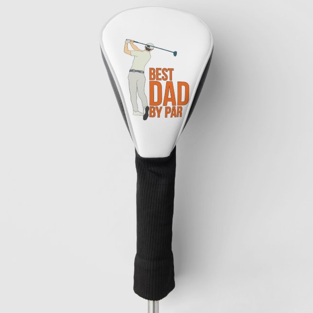 Best Dad By Par Golf Head Cover (Front)