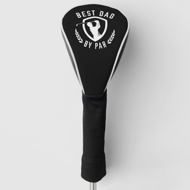 Best Dad By Par Golf Head Cover (Front)