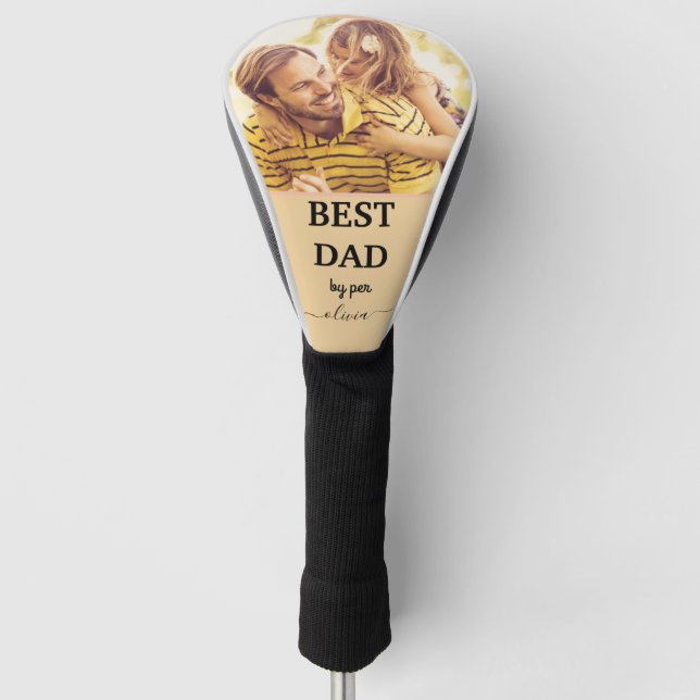 Best Dad By Par Golf Head Cover – Funny Father’s D (Front)