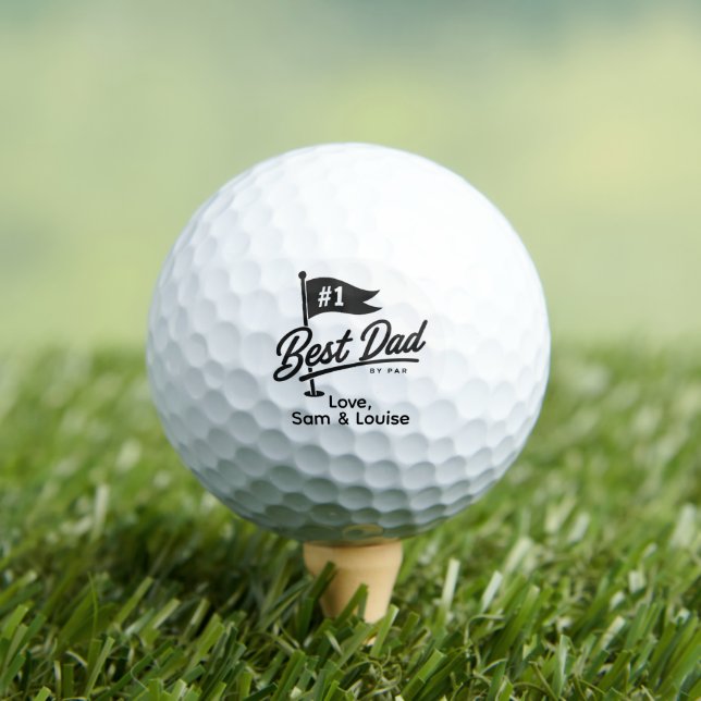 Best Dad By Par Golf Keepsake Balls (Insitu Tee)