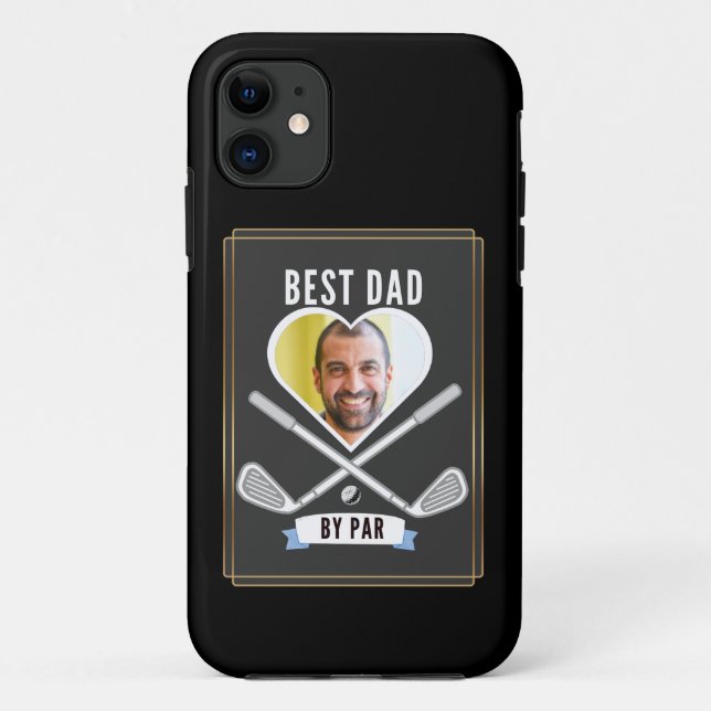  Best Dad by Par Golf Lover Father's Day Funny  Case-Mate iPhone Case (Back)