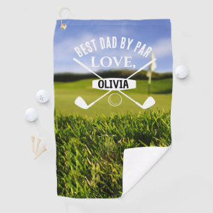 Best Dad By Par Golf Lover Father's Day  Golf Towel