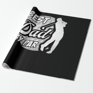 Best Dad By Par Golf Lover Father's Day Wrapping Paper