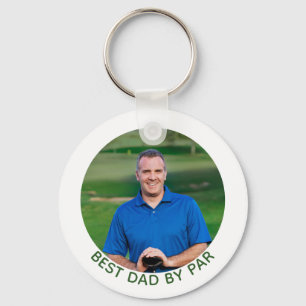 Best Dad By Par Golf Photo Key Ring