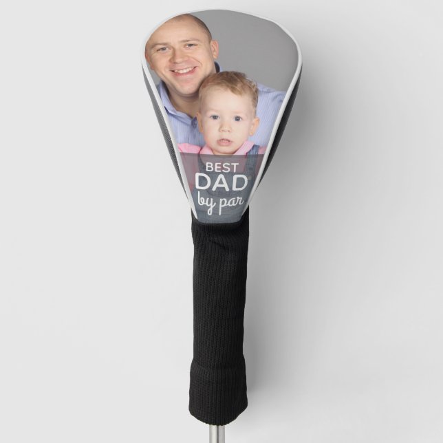Best Dad by Par Golf Quote Design Head Cover (Front)