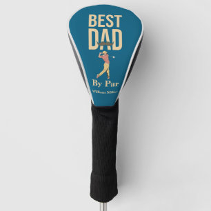 Best Dad By Par Golf Swing Moustache Funny Head Cover