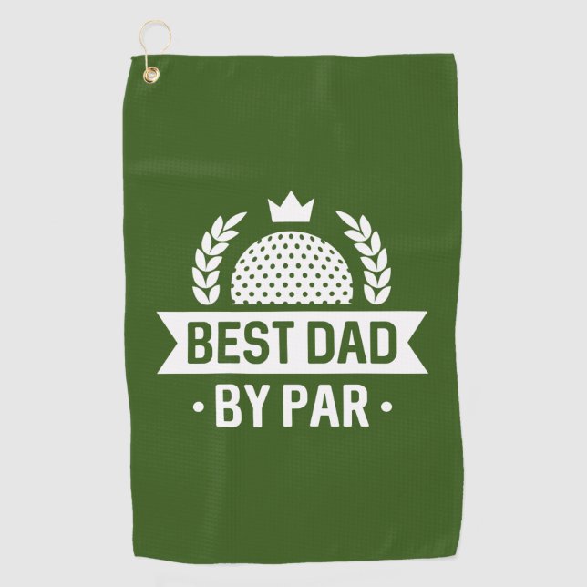 Best Dad By Par Golf Towel (Front)