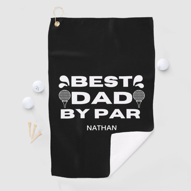 Best Dad By Par Golf Towel (InSitu)