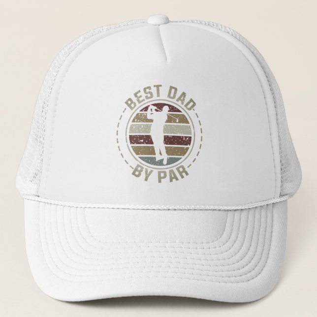 Best Dad by Par Golf Trucker Hat (Front)