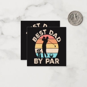 Best Dad By Par Golfing Card