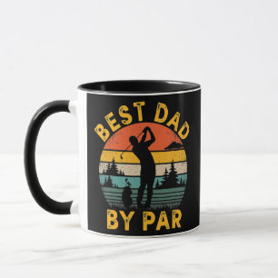 Best Dad By Par Golfing Father's Day Golf Lover Mug