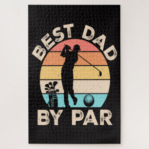 Best Dad By Par Golfing Jigsaw Puzzle