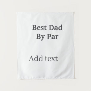 Best dad by par gray black father's day namesimple tapestry