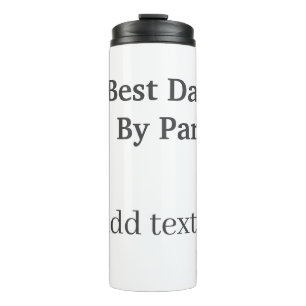 Best dad by par gray black father's day namesimple thermal tumbler