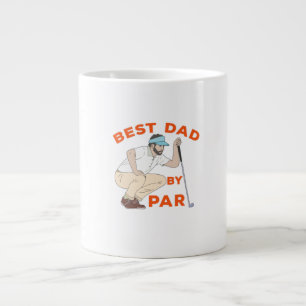Best Dad By Par Large Coffee Mug