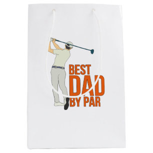 Best Dad By Par Medium Gift Bag