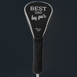 Best Dad by par Modern Typography Custom Name Golf Head Cover<br><div class="desc">Surprise your golf-loving grandpa with a meaningful and personalised gift – our "Best dad by Par" Golf Head Cover. This custom head cover combines modern typography with a heartfelt message that will touch his heart. Customise the head cover by adding the name of his child(ren), making it a truly one-of-a-kind...</div>