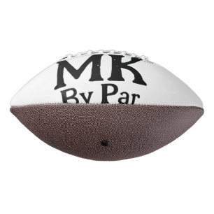 Best dad by par monogram father's day simple rusti american football
