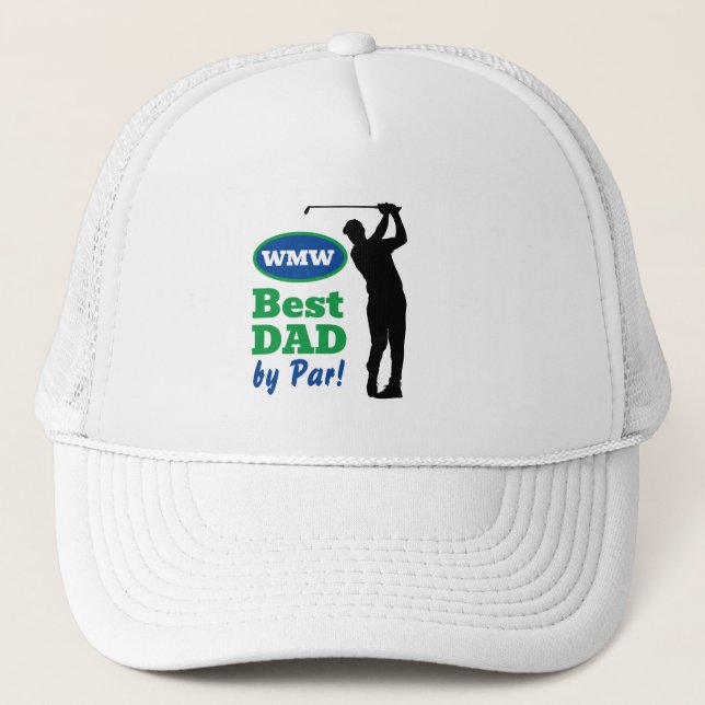 Best Dad By Par! Monogram Golf Hat (Front)