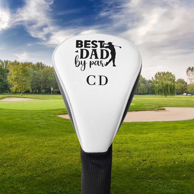 Best Dad by par monogram initials Golf Head Cover (Creator Uploaded)