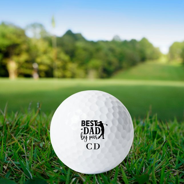 Best Dad by par monogrammed Golf Balls (Creator Uploaded)
