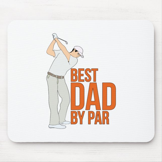 Best Dad By Par Mouse Mat (Front)