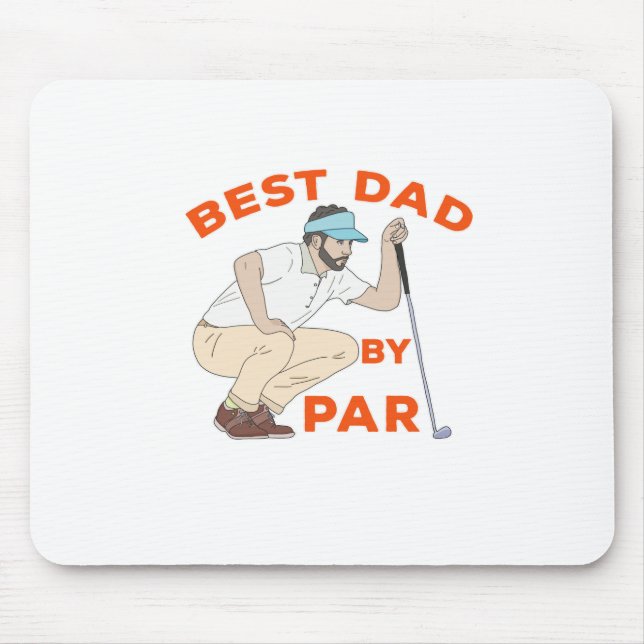 Best Dad By Par Mouse Mat (Front)
