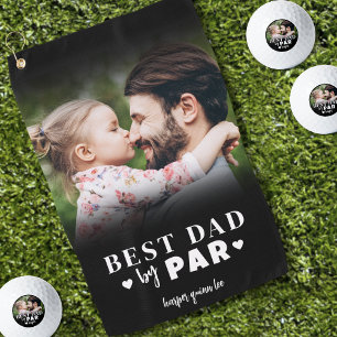 Best Dad By Par Personalised Golf Towel