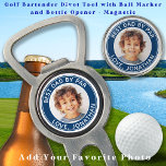 Best Dad By Par Personalised Modern Golfer Photo Divot Tool<br><div class="desc">Best Dad By Par ... Two of your favourite things , golf and your kids ! Now you can take them with you as you play 18 holes . Customise these golf ball markers with your child's favourite photo and name . Great gift to all golf dads and golf lovers...</div>