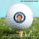 Best Dad By Par Personalised Modern Golfer Photo Golf Balls<br><div class="desc">Best Dad By Par ... Two of your favourite things , golf and your kids ! Now you can take them with you as you play 18 holes . Customise these golf balls with your child's favourite photo and name . Great gift to all golf dads and golf lovers ,...</div>