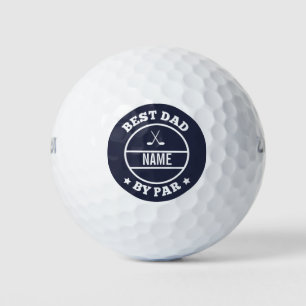 Best Dad By Par Personalised Name  Golf Balls