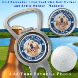 Best Dad By Par Personalised Pet Dog Photo Golf Divot Tool<br><div class="desc">Best Dad By Par ... Two of your favourite things , golf and your dog ! Now you can take your best friend with you as you play 18 holes . Customise these golf ball marker and matching golf accessories with your dogs favourite photo and name. Introducing the perfect gift...</div>
