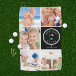 Best Dad by Par | Photo Collage Father's Day Golf  Golf Towel<br><div class="desc">Give your golf pro dad a Father's Day gift he can proudly use on the golf course! The perfect gift for any dad (can be customised for any daddy moniker - papa, grandad, grandpapa, grampa, gramps, grampy, pawpaw, pappou, poppop, abuelo etc). Upload your digital photos to customise a gift he...</div>