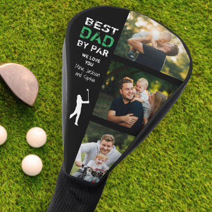 Best Dad By Par Photo Cool Golfer Father's Day Golf Head Cover