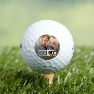 Best Dad by Par Photo Golf Balls