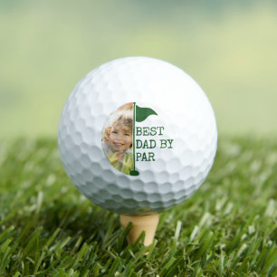 Best Dad By Par Photo Golf Flag Golf Balls