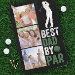 Best Dad By Par Photo  Golf Towel<br><div class="desc">A modern Best Dad by Par design</div>