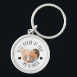 BEST Dad BY PAR Photo Personalised father's day Key Ring<br><div class="desc">Designed by the Arty Apples</div>