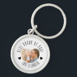 BEST Dad BY PAR Photo Personalised father's day Key Ring<br><div class="desc">Designed by the Arty Apples</div>