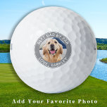 Best Dad By Par Photo Pet Dog Grey Personalised Golf Balls<br><div class="desc">Best Dad By Par ... Two of your favourite things , golf and your dog ! Now you can take your best friend with you as you play 18 holes . Customise these golf balls and matching golf accessories with your dogs favourite photo and name . Great gift to all...</div>