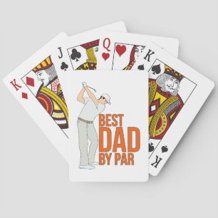 Best Dad By Par Playing Cards
