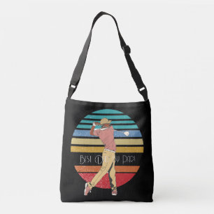 Best Dad by Par Rainbow & Black  Crossbody Bag