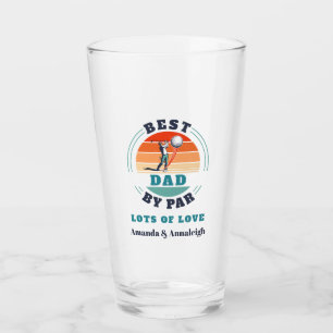 Best Dad By Par Retro From Daughters Fathers Day Glass