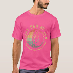 Best Dad By Par Retro Vintage Golf Club Father'S D T-Shirt
