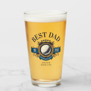 Best Dad By Par Seal Elegant Custom Glass